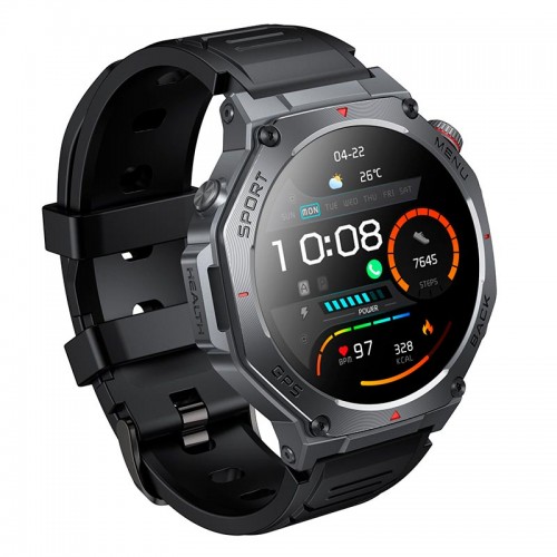 Sports watch HOCO AMOLED GPS Y37 (call version) |BT5.3, 1,43", 20 days, 3ATM| black