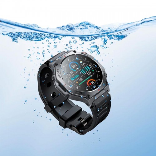 Sports watch HOCO AMOLED GPS Y37 (call version) |BT5.3, 1,43", 20 days, 3ATM| black