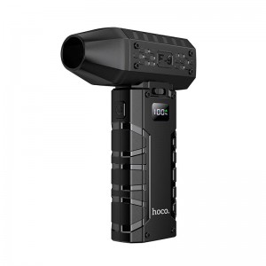 Портативний турбовентилятор HOCO Force fan HX67 |100 Speed, LED, 5h| black