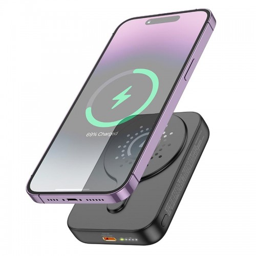 Power Bank HOCO Esteem magnetic J117A 10000mAh |Type-C, QC/PD, 20W/2.4A| black