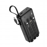 Повербанк Hoco J146A 20000mAh з 4 кабелями Black