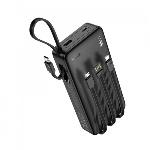 Power Bank HOCO Night tide with 4 cables J146A 20000mAh |1USB/1Type-C, 2A| black