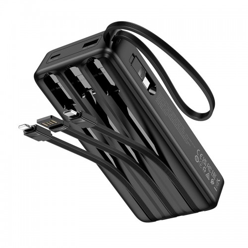 Power Bank HOCO Night tide with 4 cables J146A 20000mAh |1USB/1Type-C, 2A| black