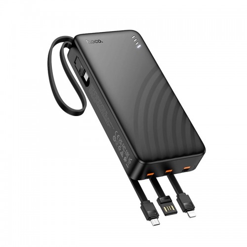 Power Bank HOCO Night tide with 4 cables J146A 20000mAh |1USB/1Type-C, 2A| black