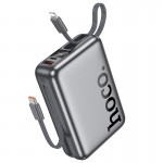 Повербанк Hoco Q39 20000mAh 22.5W з 2 кабелями Type-C/Lightning Grey