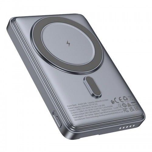 Повербанк MagSafe Hoco Q46 5000мА·ч 20Вт серый