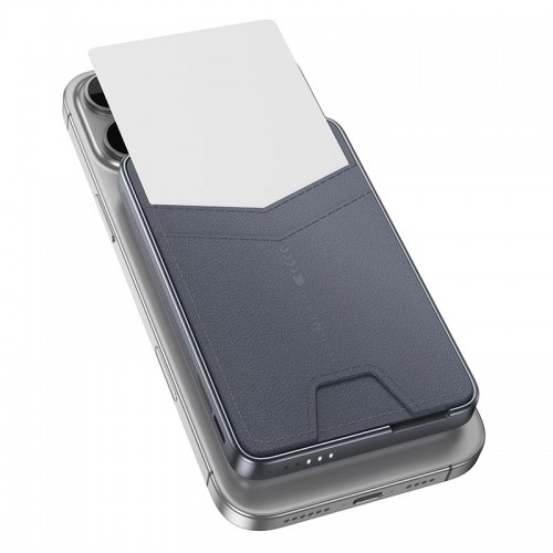 Power Bank HOCO Title magnetic+card holder+phone holder Q46 5000mAh |1Type-C, 20W/3A, PD/QC| grey