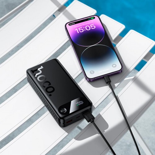 Power Bank HOCO Victorious PD fully compatible J154A 20000mAh |2USB/1Type-C, 22.5W/3A, PD/QC| black