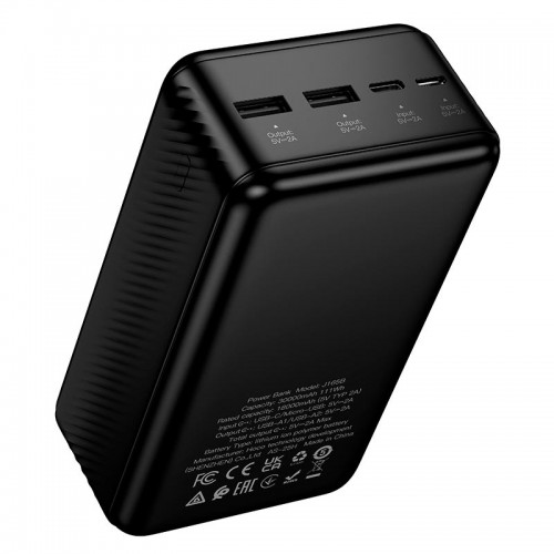 Power Bank HOCO Honey J165B 30000mAh |2USB/Type-C, 2A| Black