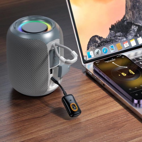 Аудіоадаптер універсальний HOCO Graceful AUX BT audio receiver/transmitter E151 |BT5.4, 4-7h| black