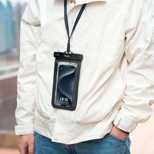 Чохол для телефону HOCO Depth mobile phone waterproof bag BAG30 IPX8 (205*122cm*13.6mm) black