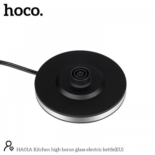Електрочайник HOCO Kitchen high boron glass electric kettle HA01A |1.8L| silver