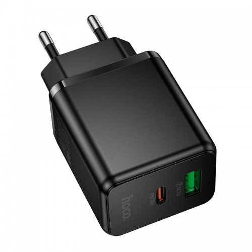 Адаптер мережний HOCO Smart multi-protocol charger C157A |1USB\1Type-C, PD/QC, 30W/3A\ black