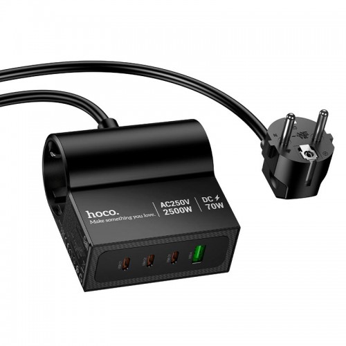 Удлинитель сетевой HOCO Win 2 position (PD70W/3C1A) desktop socket AC34 (L=1.5M)