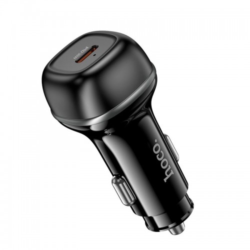 Адаптер автомобільний Hoco Rank single port Car charger Z58 |1Type-C, 30W/3A, PD30W/QC| black