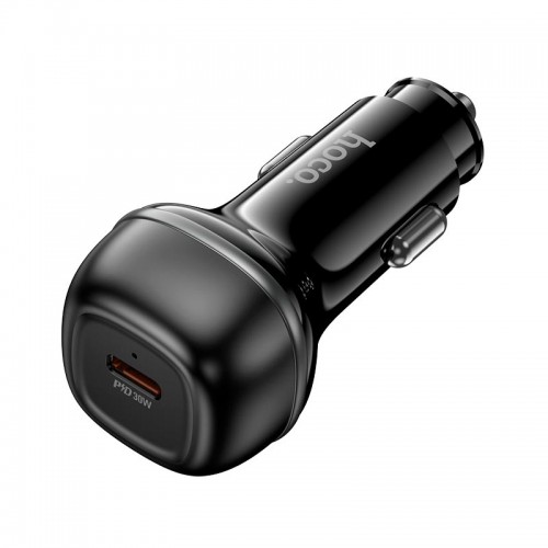 Адаптер автомобільний Hoco Rank single port Car charger Z58 |1Type-C, 30W/3A, PD30W/QC| black