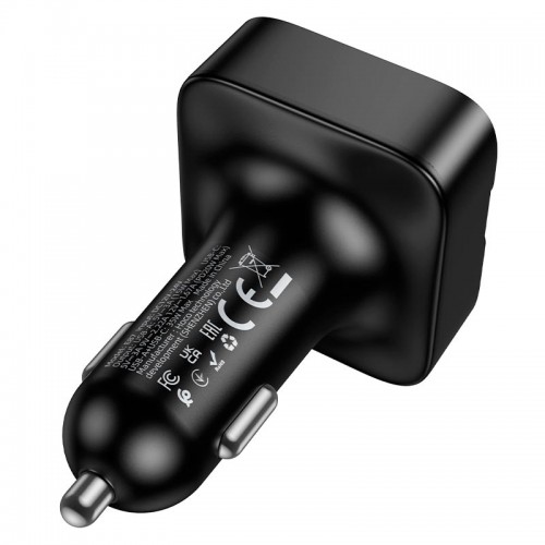 Адаптер автомобильный HOCO Delta car BT FM transmitter E87 |2USB/1Type-C, 35W/3A, PD/QC|