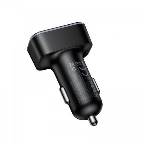 Адаптер автомобільний HOCO Barry f6-port car charger Z63 |2USB/2Type-C, 15W/3A| black