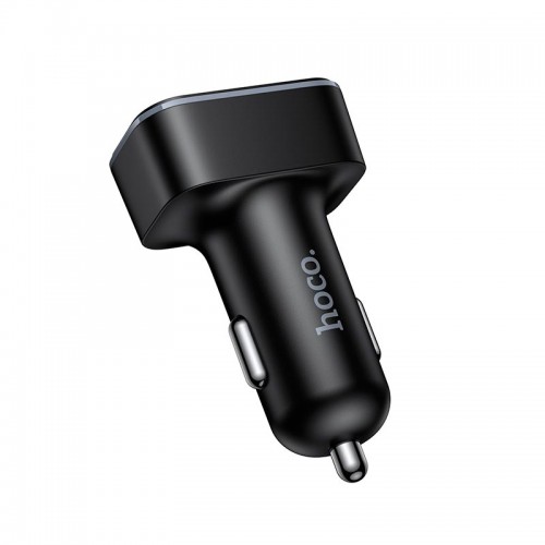 Адаптер автомобільний HOCO Barry f6-port car charger Z63 |2USB/2Type-C, 15W/3A| black