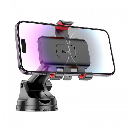 Держатель HOCO Dragon automatic clamping car holder H22 (center console) black