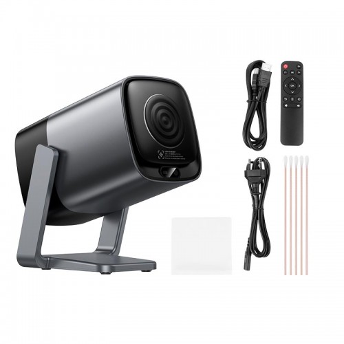 Проектор HOCO Smart electric focus projector DT7 (1080P Android version) |2.4G/5G, 1/32GB, AUX/USB/HDMI| metal-grey