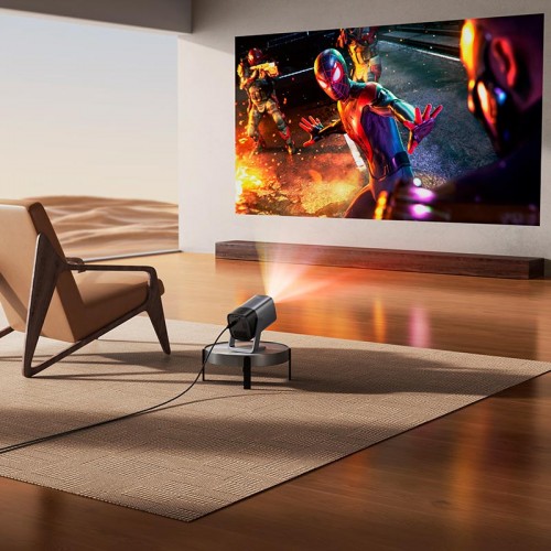 Проектор HOCO Smart electric focus projector DT7 (1080P Android version) |2.4G/5G, 1/32GB, AUX/USB/HDMI| metal-grey