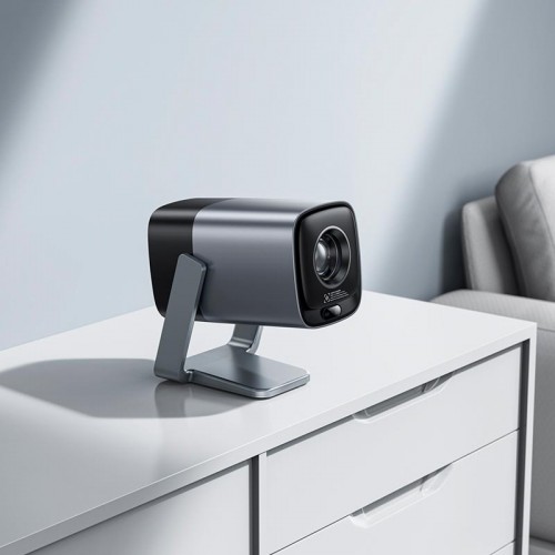 Проектор HOCO Smart electric focus projector DT7 (1080P Android version) |2.4G/5G, 1/32GB, AUX/USB/HDMI| metal-grey