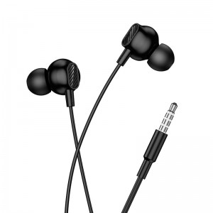 Наушники HOCO Victory universal earphones with microphone M117 |1.2m| black