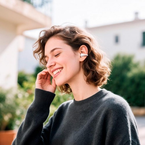 Наушники HOCO Warm sound true wireless BT headset EA8 (App) |BT5.4, 35/350mAh, 6h| metal-grey