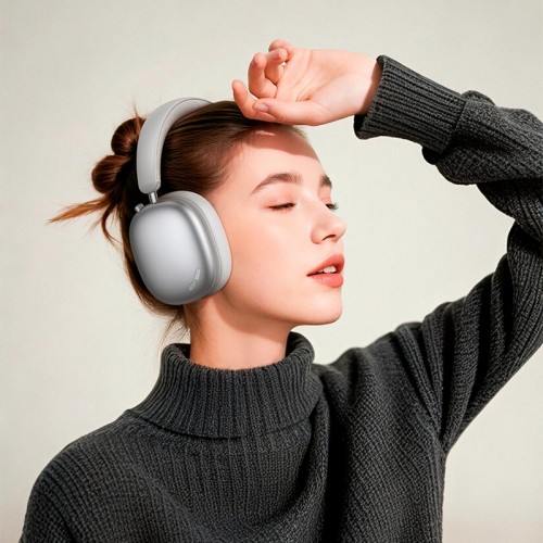 Навушники HOCO Triunfo ANC BT headphones W63 (App) |BT5.4/AUX, 38/55h| silver