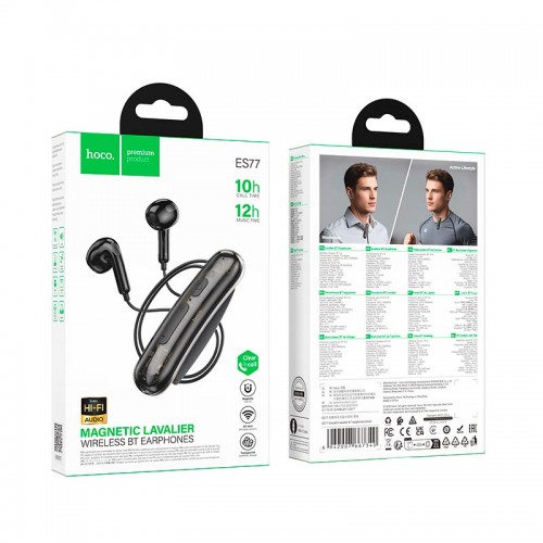 Навушники HOCO Graceful lavalier BT earphones ES77 |BT5.4, 10h| black
