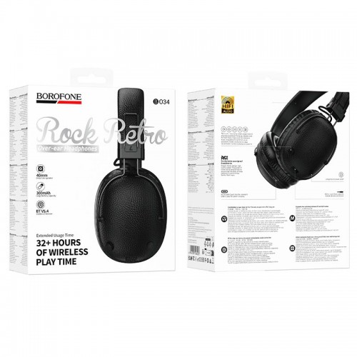 Наушники Borofone Suenos BT headset BO34 |BT5.4/AUX, 32h| brown