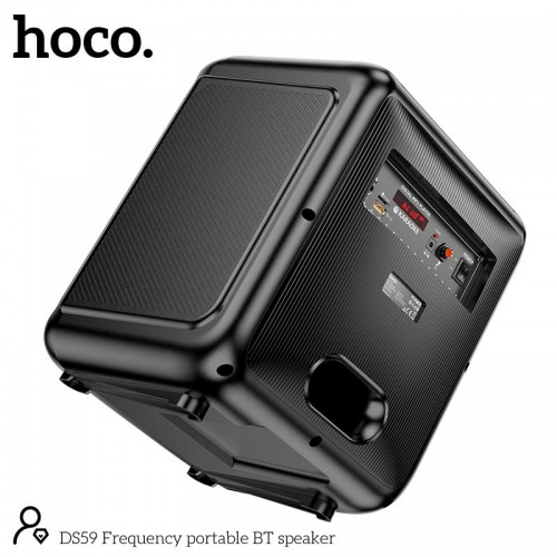 Акустика-караоке HOCO Frequency portable BT speaker DS59 |BT5.0, TF/USB/AUX, 40W, 4H, 1mic| black