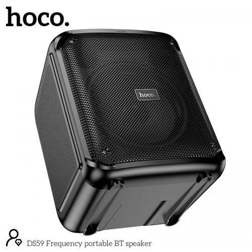 Акустика-караоке HOCO Frequency portable BT speaker DS59 |BT5.0, TF/USB/AUX, 40W, 4H, 1mic| black