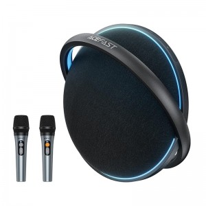 Акустика-караоке ACEFAST K5 Max portable wireless speaker ipx4 |BT5.4, USB/AUX/TF, TWS, 220/350W, EQ, 9h| black