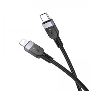 Кабель Hoco Type-C to Lightning Energy silicone charging data cable X109 |1m, 27W| black