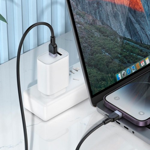 Кабель Hoco Type-C to Lightning Energy silicone charging data cable X109 |1m, 27W| black