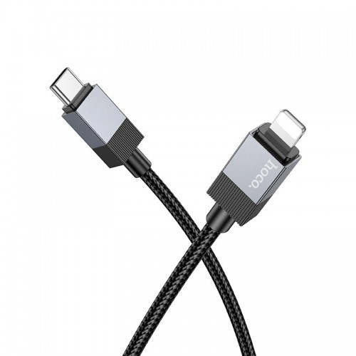 Кабель Hoco Type-C to Lightning Honorific PD charging data cable X110 |1m, 27W| black