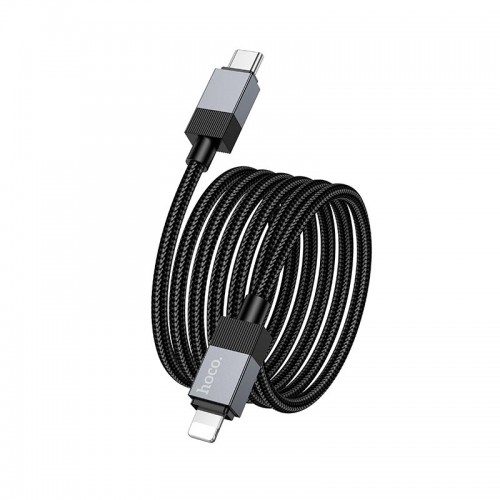Кабель Hoco Type-C to Lightning Honorific PD charging data cable X110 |1m, 27W| black