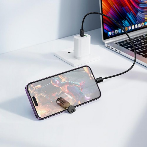 Кабель HOCO C Lightning Experto PD lanyard charging data cable X126 |0.35m, 30W|