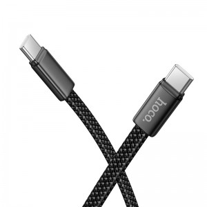 Кабель HOCO Type-C до Type-C Exceso charging data cable X125 |1m, 5A, 60W| black