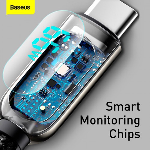 Кабель Baseus Type-C Display Fast Charging Data Cable |1m, 66W/5A| black