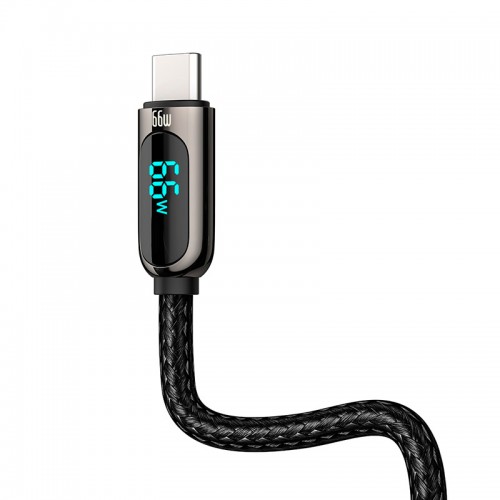 Кабель Baseus Type-C Display Fast Charging Data Cable |1m, 66W/5A| black