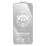 Захисне скло для iPhone 17/16 Pro HOCO Bear Shield series Corning full screen HD tempered glass (A888 Pro) black