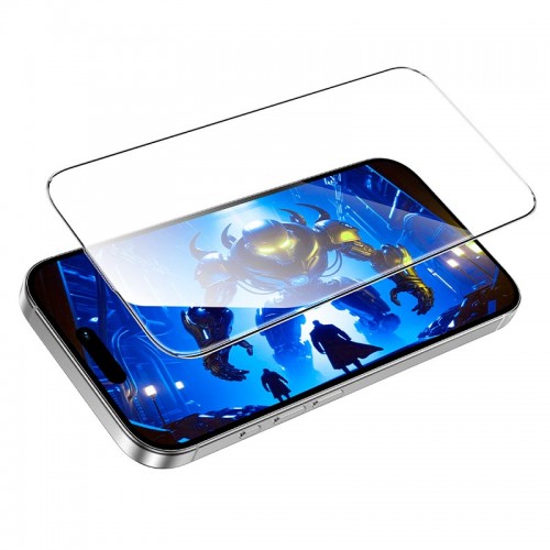 Захисне скло для iPhone 17/16 Pro HOCO Bear Shield series Corning full screen HD tempered glass (A888 Pro) black