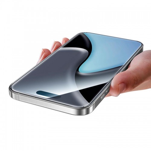 Захисне скло для iPhone 17/16 Pro HOCO Bear Shield series Corning full screen HD tempered glass (A888 Pro) black