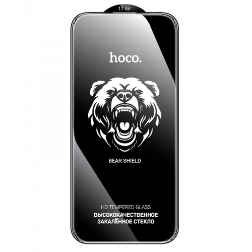 Защитное стекло для iPhone 17 Air HOCO Bear Shield series full screen HD tempered glass (A888)