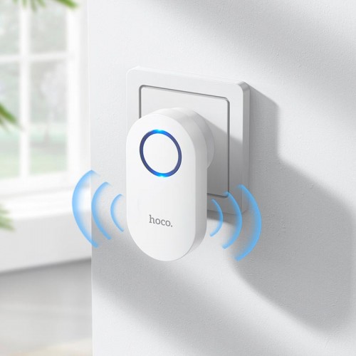 Дверний дзвінок HOCO wireless doorbell HI25 |6 month, 20m| white