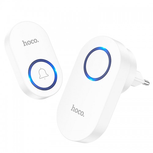 Дверний дзвінок HOCO wireless doorbell HI25 |6 month, 20m| white