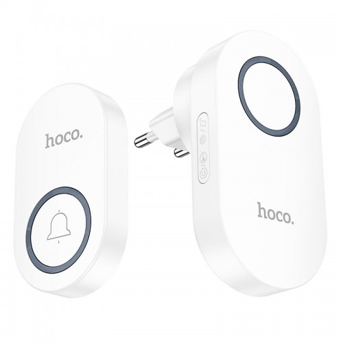 Дверний дзвінок HOCO wireless doorbell HI25 |6 month, 20m| white